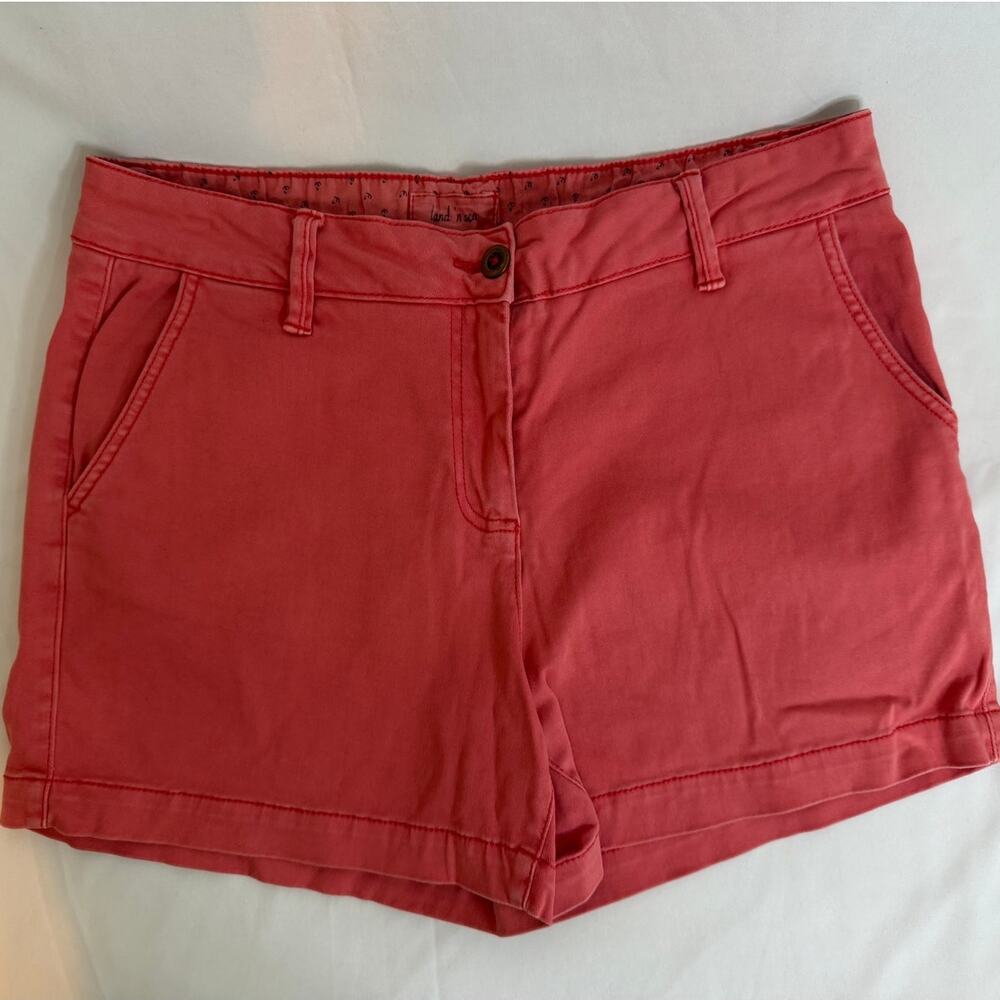 Land ’n‎ Sea Coral Cotton Stretch Chino Shorts Womens Size 10